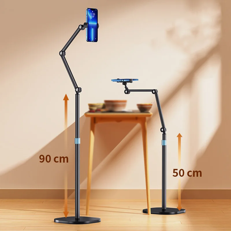 Piso Universal Tablet Suporte Ajustável Rotação Flexível Suporte do Telefone Alumínio Tcantilever Suporte Stand 12.9 Polegada - Imagem 5
