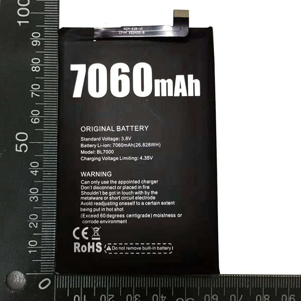 100% Original New Mobile Phone Battery DOOGEE BL7000 7060mAh Long Standby Time High Capacit DOOGEE Mobile Accessories