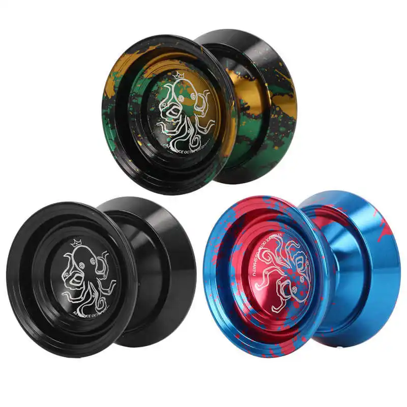 YoYo Ball Unresponsive Aluminum Alloy Advanced Fade Exquisite for Competition with Glove and 3Pcs Strings yoyo ball