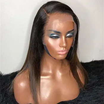 Soft Long Straight Ombre Brown Glueless 5x5 Silk Base Jewish Human Hair With BabyHair HD Lace European Hair Preplucked Daily