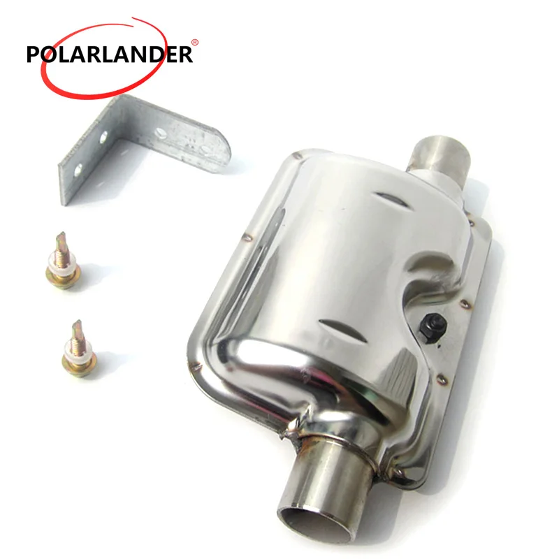 

24mm Portable Pipe Silencer Exhaust Muffler Clamps Bracket Car Heating Fan Diesel Heater Parking Air Heater