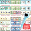 46 Groups/set Irregular Verbs Montessori English Word Pocket Flash Card Game Card Learning English Educational Toys for Kids 1