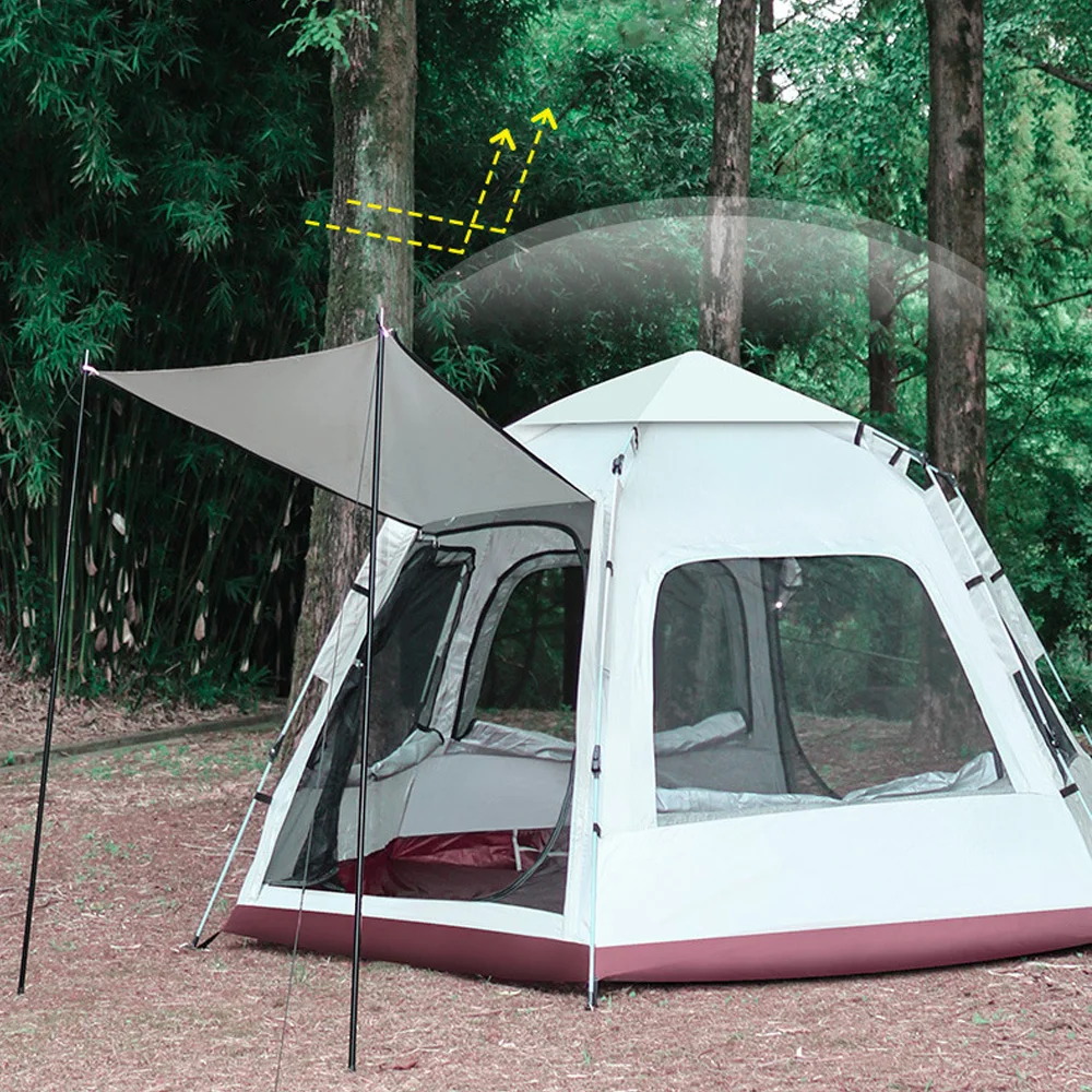 One-touch tent Ultralight Waterproof Automatic Tent Portable 4 Season Backpacking Tent Outdoor Hiking Camping 3-8 Person