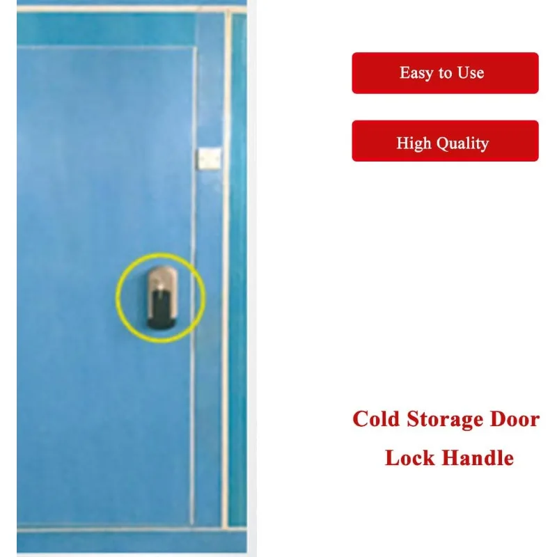 Cold Storage Door Lock Handle Made of PP Material, Industrial Grade Load-bearing and Silent Design Right Door  Freezer