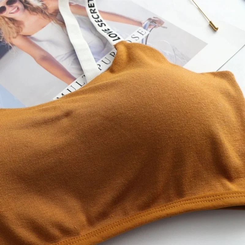 Sexy Seamless Detachable Padded Sling Cotton Bra