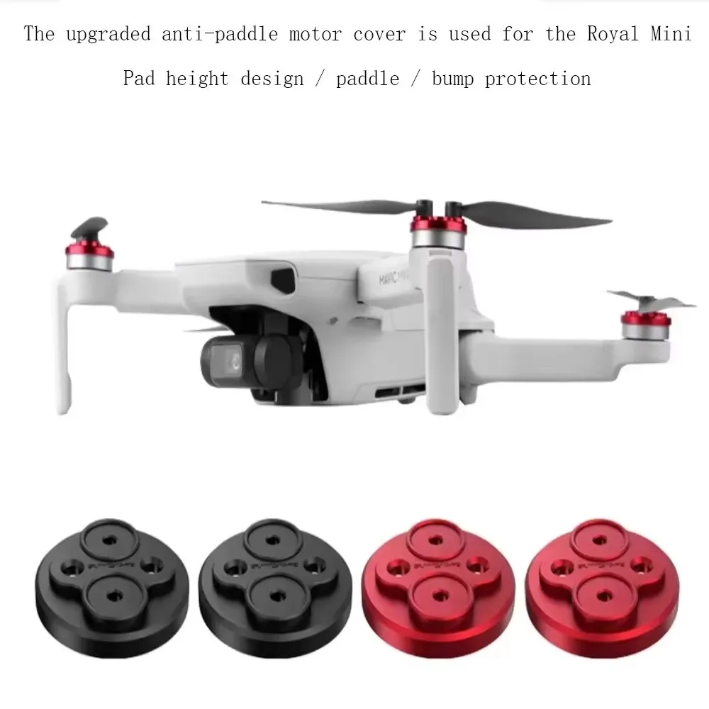 Protection hélice moteur pour DJI Mini en bleu, montrant les détails anti-choc sur fond gris