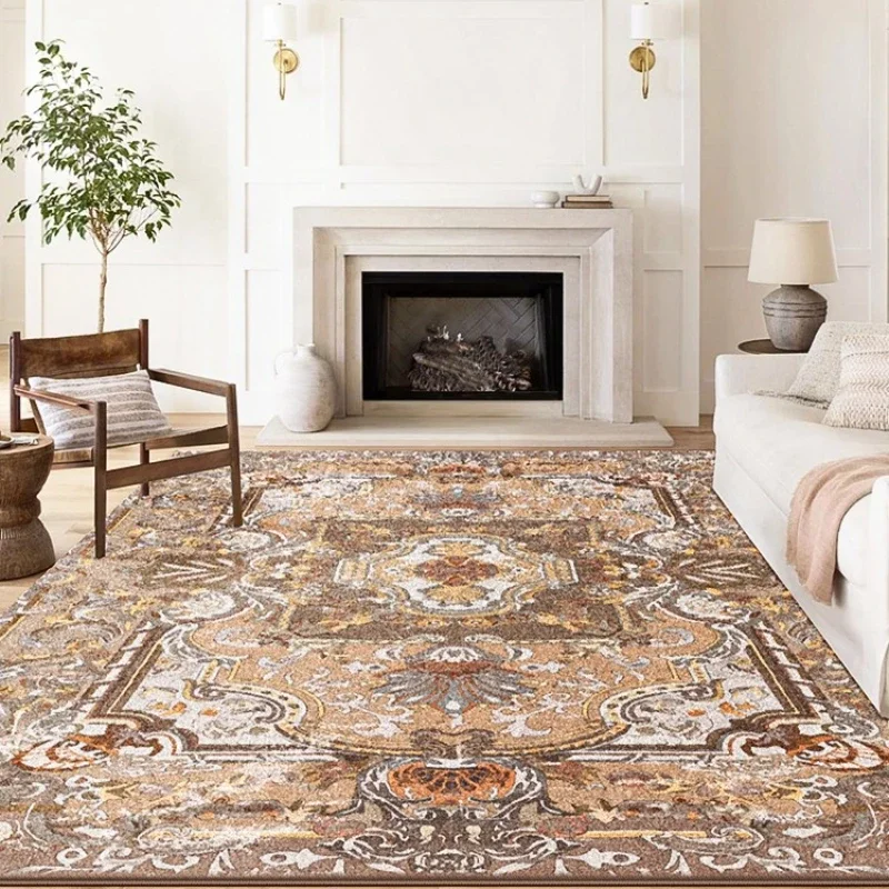 Retro Living Room Carpet European Palace Style Luxury Bedroom Plush Rug Large Area Sofa Coffee Table Floor Mats Ковер Tapete 러그