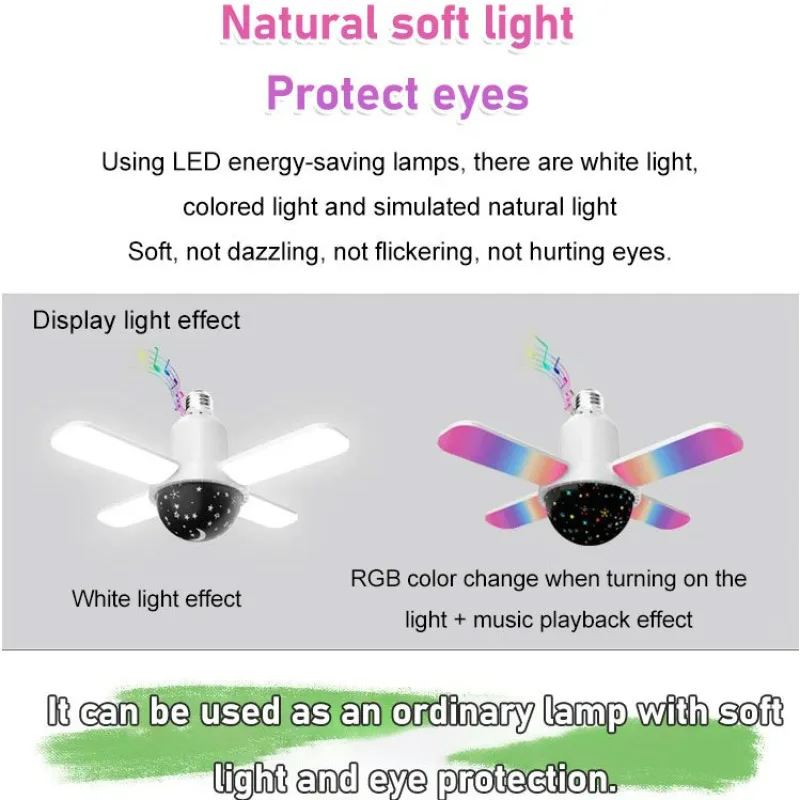 

Mini Bluetooth Starry Music Light with LED Bulbs for Home Decoration