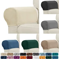2pcs Universal Armchair Covers Non-Slip Sofa Armrest Protector Soft Velvet Couch Arm Rest Covers Thicken Furniture Protector 1