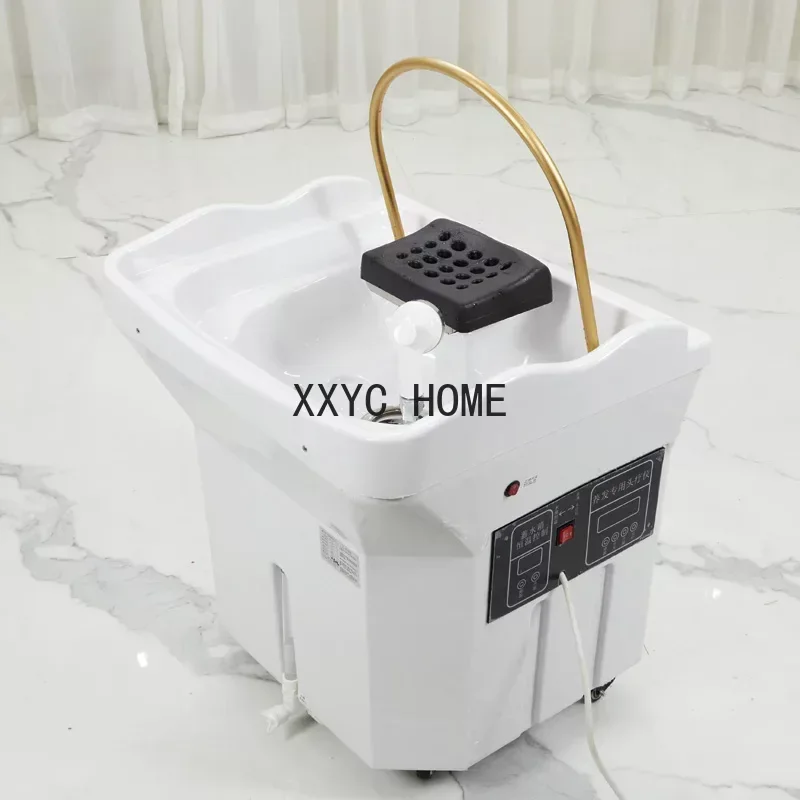 

Water Circulation Shampo Sink Portable Stylist Head Spa Hair Wash Basin Chair Move Shampouineuse Furniture MQ50SC