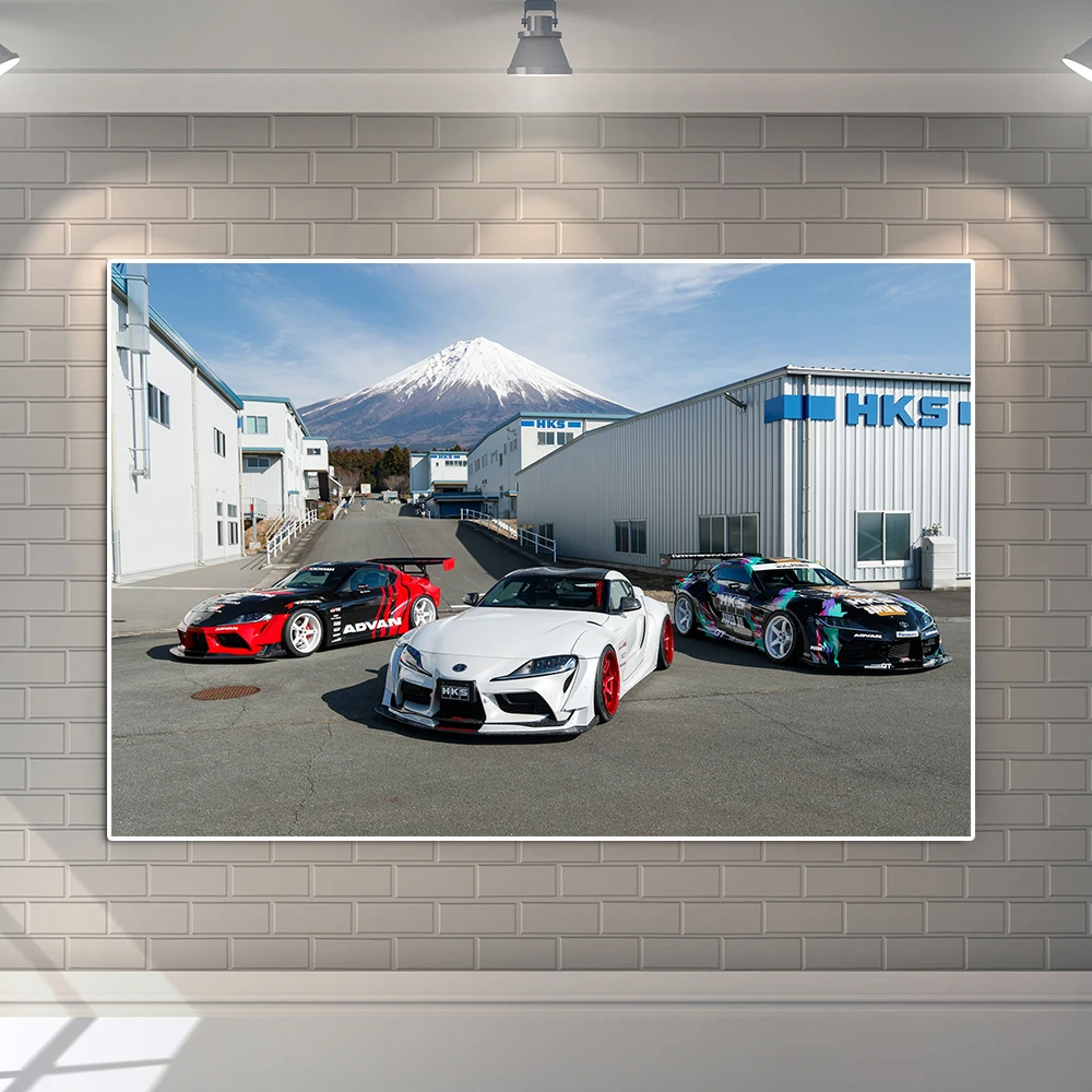 Luxury Supra Custom Car Poster Supercar Canvas Painting Racing Graffiti Illustration Club Wall Art Room Home Decor Fans Gift