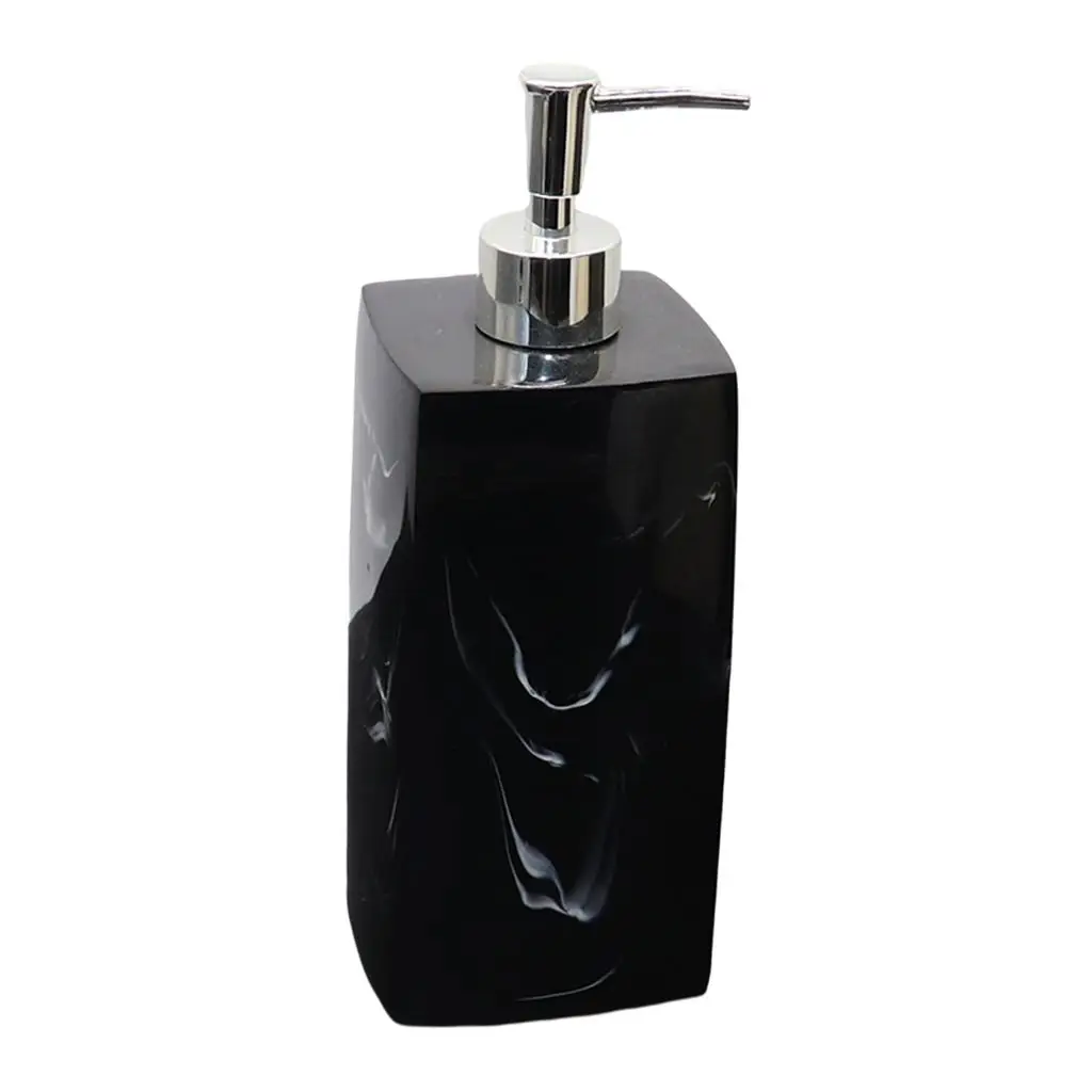 Resin Soap Dispenser Refillable Body Wash Bottle Holder with Pump Sink Gel