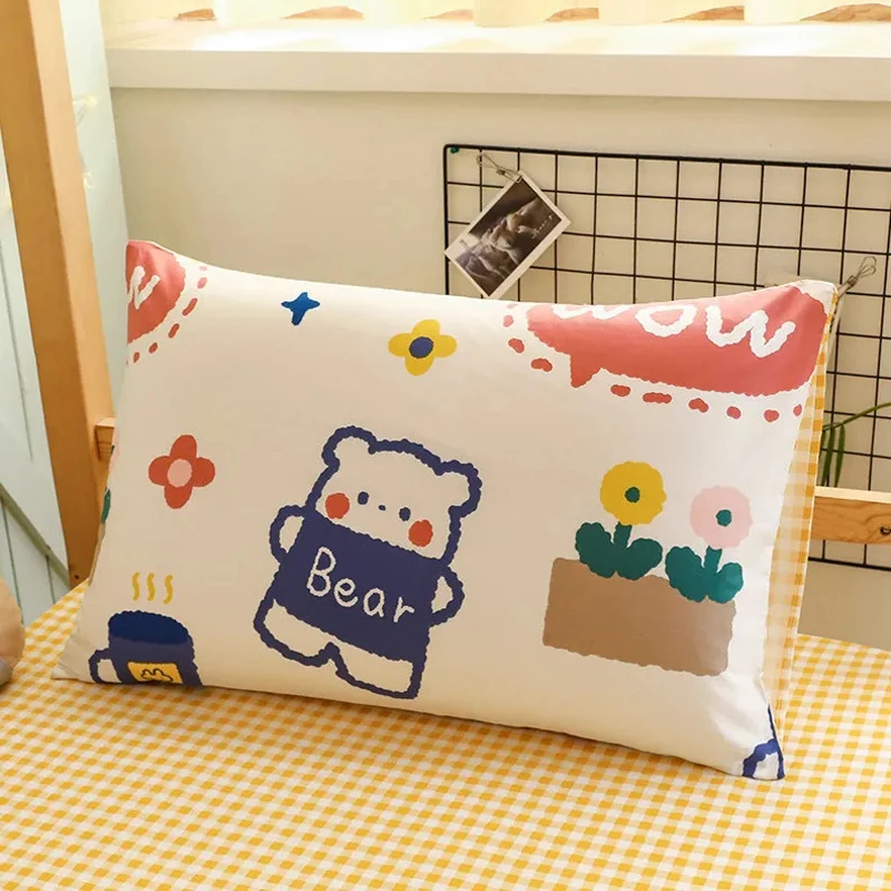 Four Seasons Soft Skin-friendly Baby Pillowcase Children's Bed Pillowcase Cartoon Baby Pillow 100% Cotton Pillow cover 3