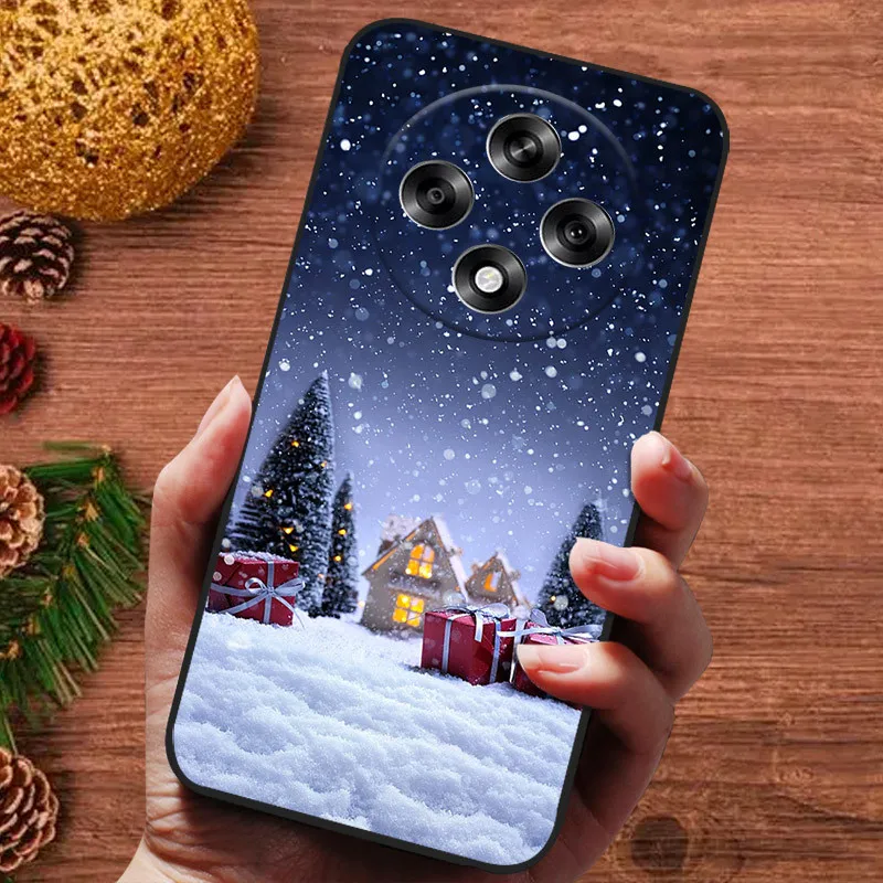 Festive Christmas Soft Silicone Bumper Back Cover