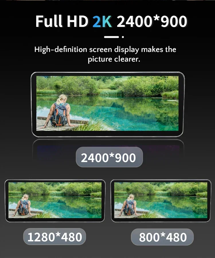 12.8인치 HD 2400*900 메르세데스 CLS 클래스 W218용 카플레이 자동차 GPS 네비게이션 멀티미디어 플레이어 무선 카플레이