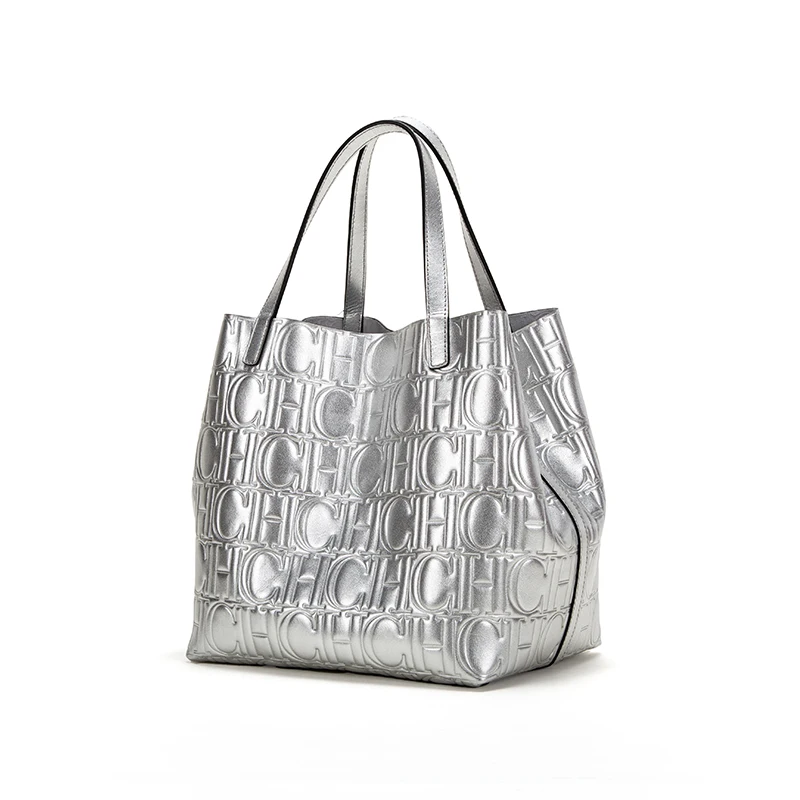 حقيبة يد نسائية أحادية اللون ذات سعة كبيرة، بتصميم...