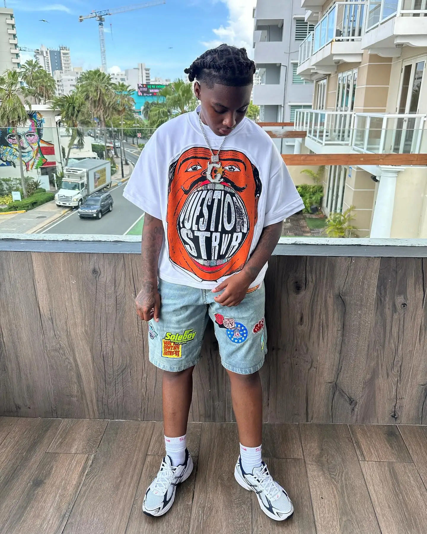 LEERROO Retro T-shirt Harajuku Y2K Cartoon T-shirt Short Sleeve Loose T-shirt main image 0