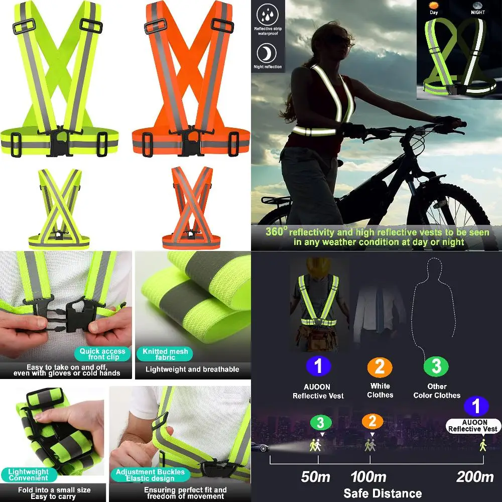 hiking. Don't compromise on safety or style-stay confident and seen with this luminous and modern reflective running vest.