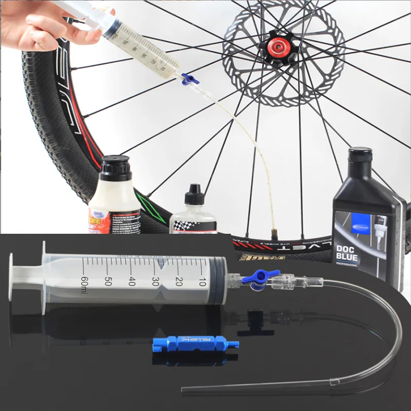 Bicycle Tubeless Tyre Sealant Injector Cycling Bike Injection Tool MTB