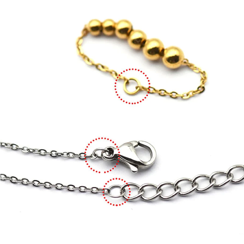 100pcs Stainless Steel Jump Rings 6mm Split Rings Handmade Necklace Bracelet  Connect Component Open Rings For