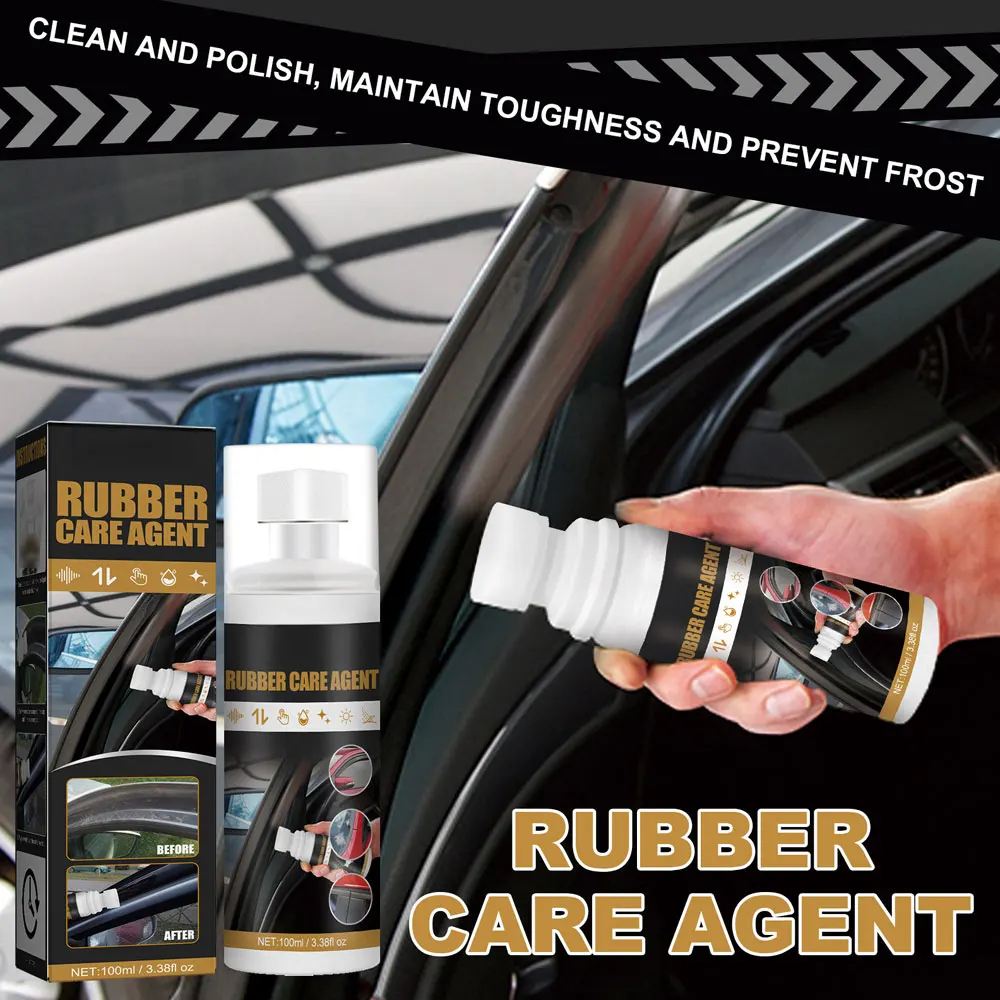 

100ml Car Rubber Curing Agent Rubber Renovator Care Spray Liquid Wax Polish Care Agent Car Cleaner Maintenance Supplies