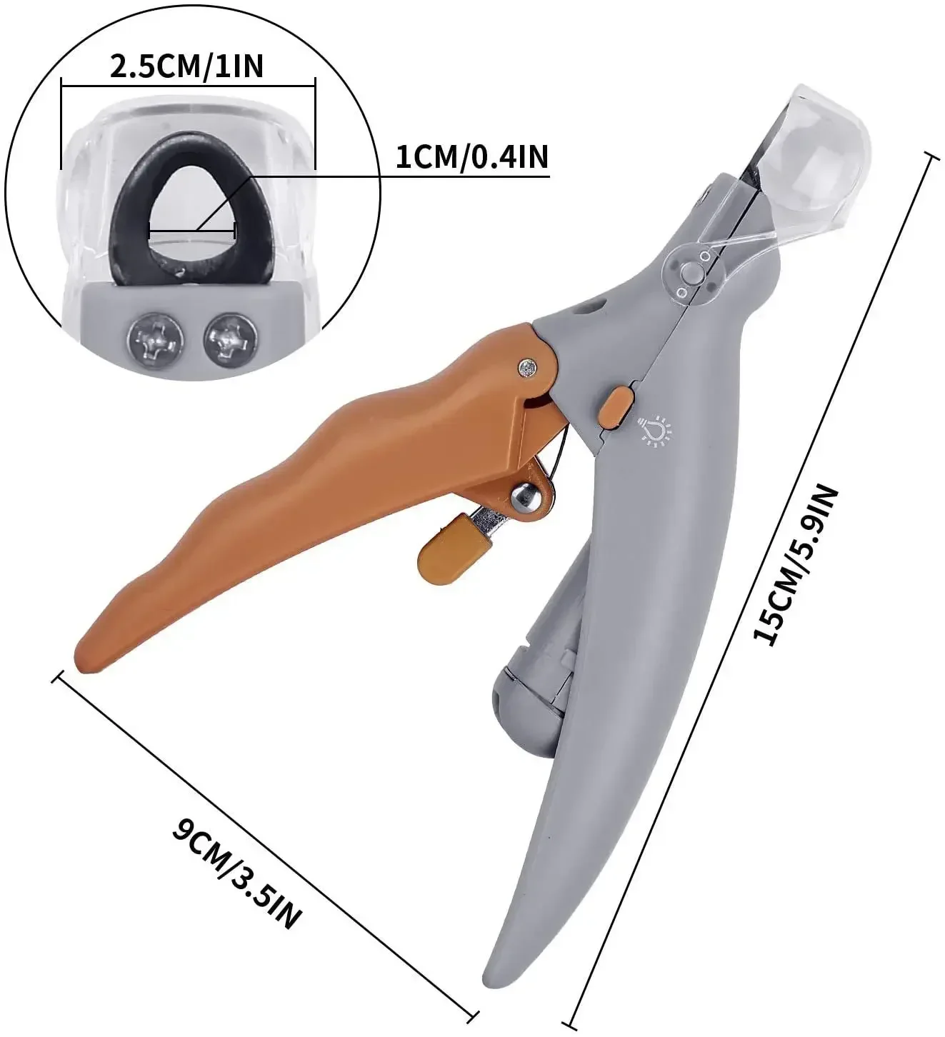 Scdac5ed159b2420287655bd9dae3ec0fq.jpg Pet Nail Clipper Strap LED Light Comes With Amplification Function Cat and Dog Nail Trimmer Tool Pet Grooming Cleaning Supplies