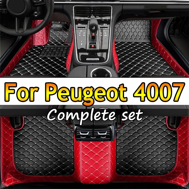 

Car Floor Mats For Peugeot 4007 Mitsubishi Outlander Citroën C-Crosser 2007~2012 Rugs Carpets Leather Mat Pad Car Accessories