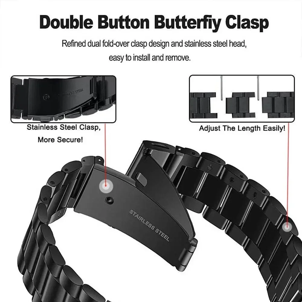 Enhanced Metal Strap for Garmin Watches - Premium Quickfit Watchband