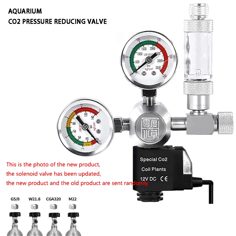 DIY Aquarium CO2 Regulator Magnetic Solenoid Kit Check Valve Fish Tank Accessories CO2 Control System Reactor Generator Set for co2 regulator,co2 generator kit,co2 check valve,aquarium co2 generator,aquarium co2 solenoid valve,aquarium co2 accessories