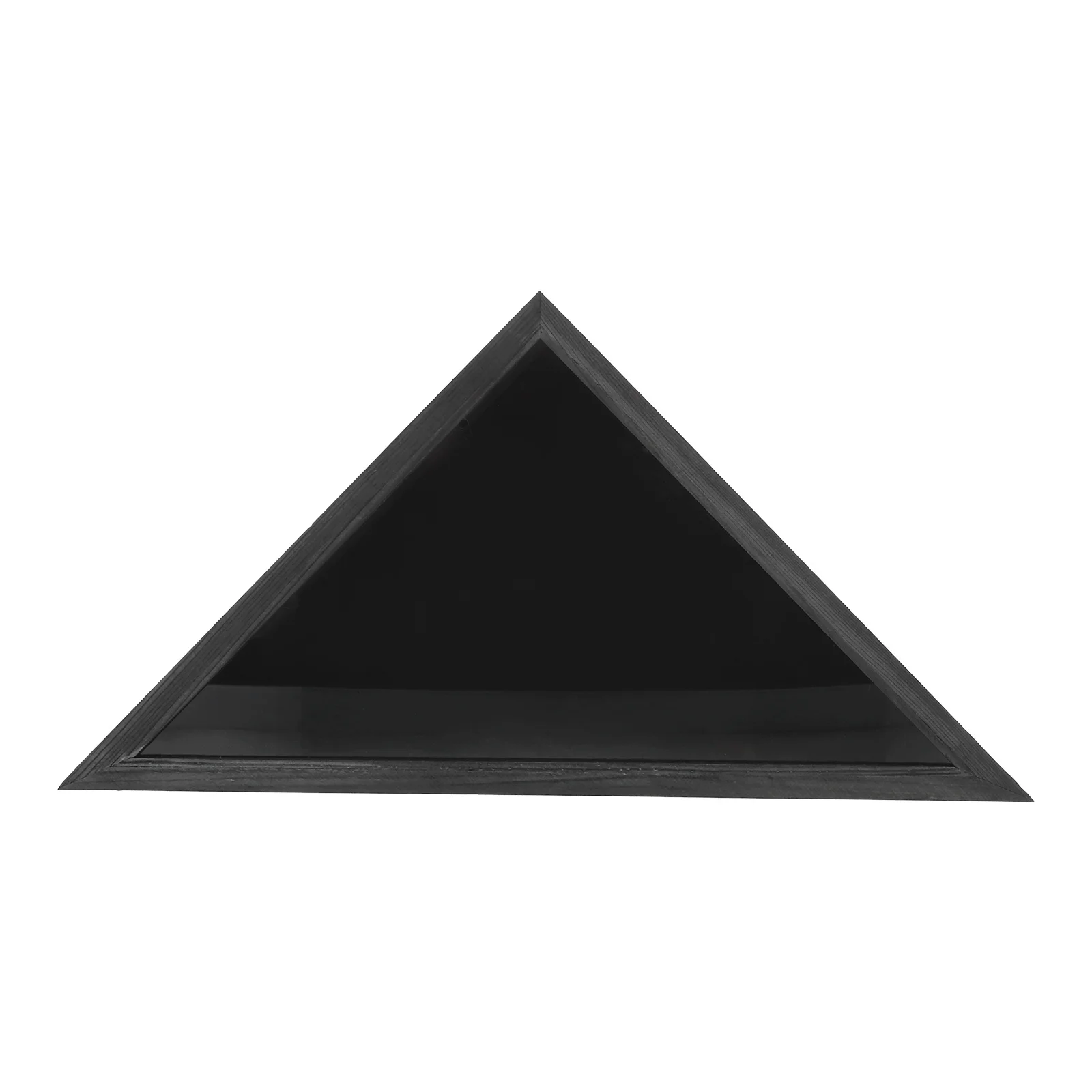 תיבת עץ מחזיק משולש לתצוגה על הקיר עם מכסה הגנה תוך שימוש בתיבת דגל עץ