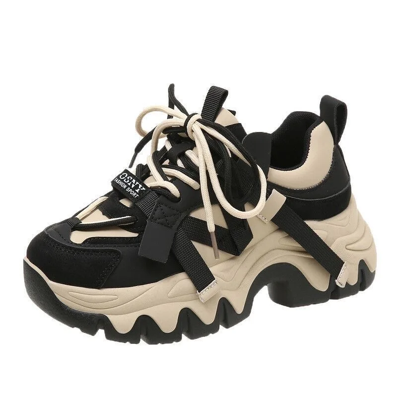 Women's Chunky Platform Shoes  - brown