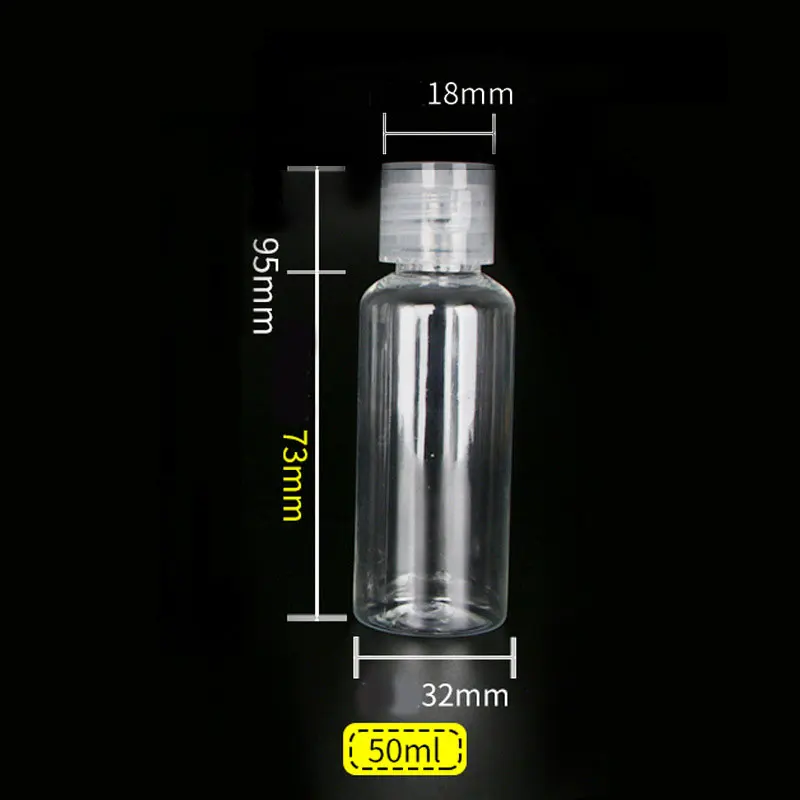 Refillable Transparent Empty Bottle Plastic