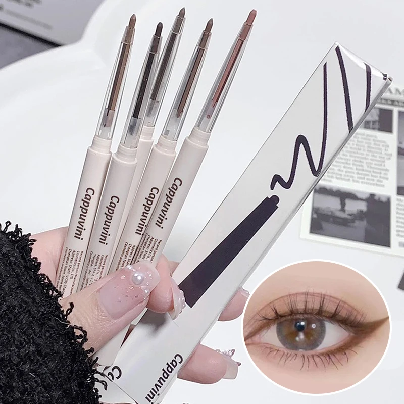 Silky Thin Gel Eyeliner Pencil Outline Natural Eye Makeup Waterproof non-smudging black Brown Eyeliner pencil