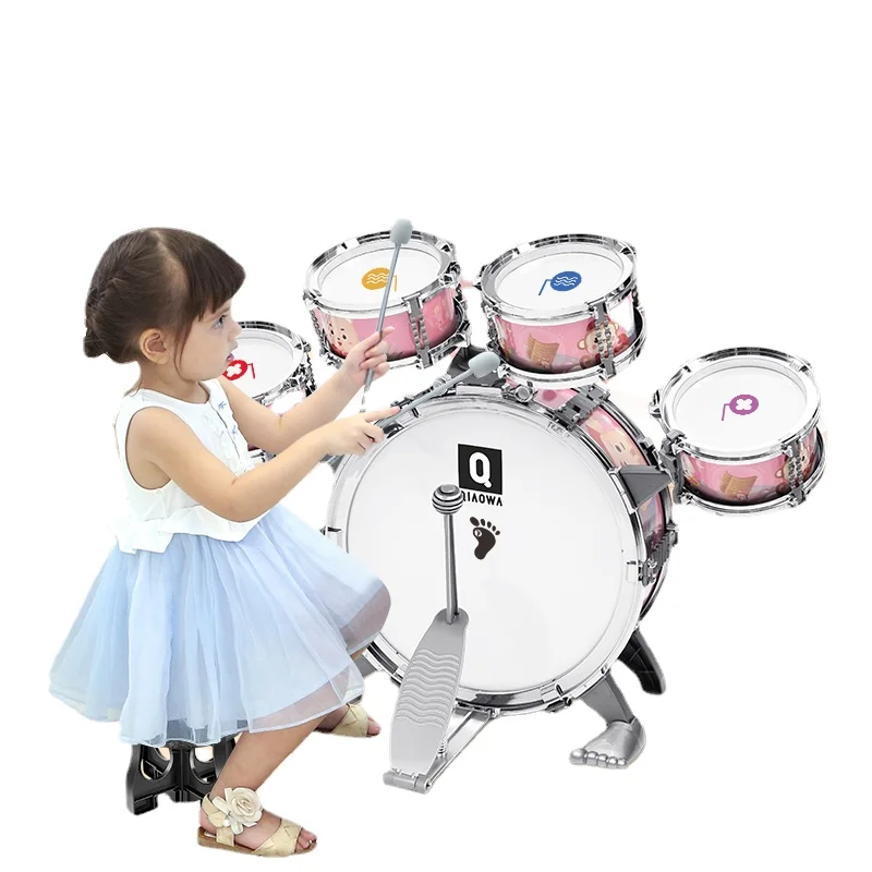 drum key instrument drum key musical instrument drum key drum tuning tool accessory Zl Drum Kit Children Beginners Drum Musical Instrument Toy Jazz Drum