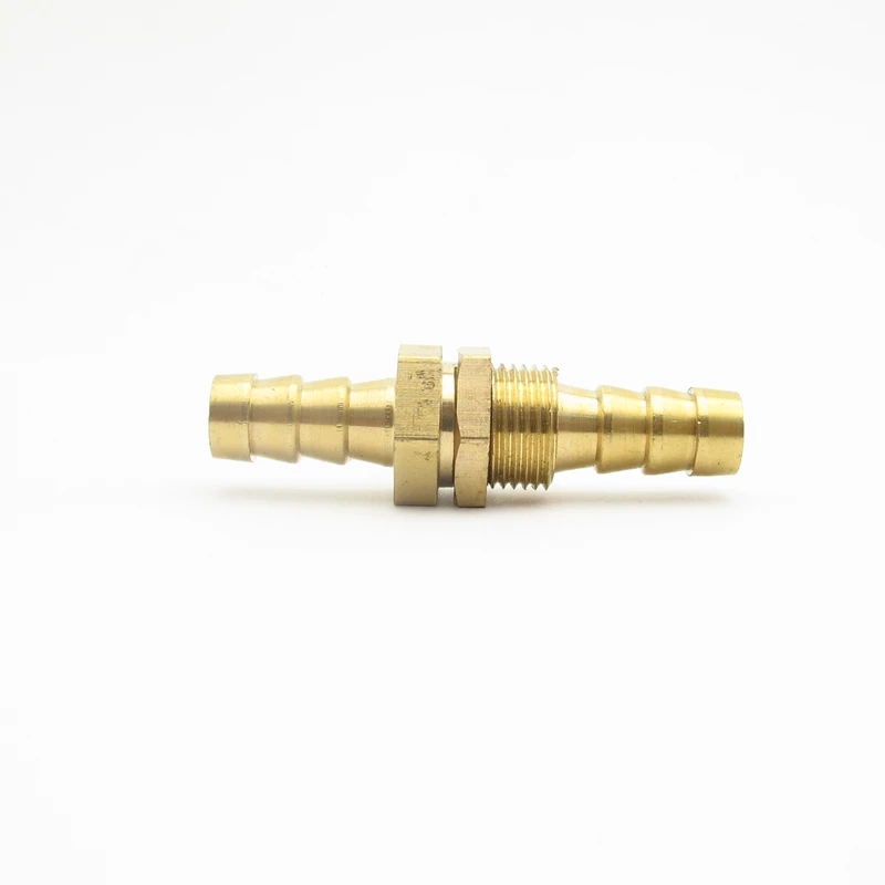 Hose Barb 4mm 6mm 8mm 10mm 12mm 14mm 16mm 19mm 25mm Bulkhead Brass Barbed Tube Pipe Fitting Coupler Connector Adapter