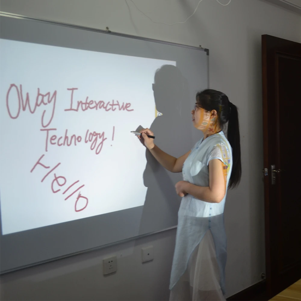 220Inch Multi Pen Writing Virtual Screen Portable Lcd Display Electronic Digital Smart Class Board Interactive Projection Device