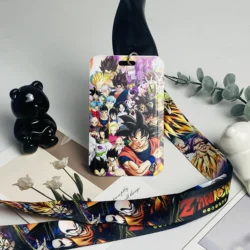 Anime - Themed Lanyard & ID Badge Holder Set with Keychain and Neck Strap - Fashionable Cosplay Accessory Gift (ZDB - 32NDB - 09)