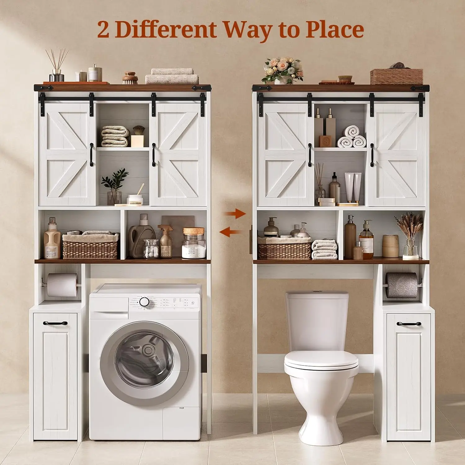 Farmhouse Over-Toilet Cabinet 5