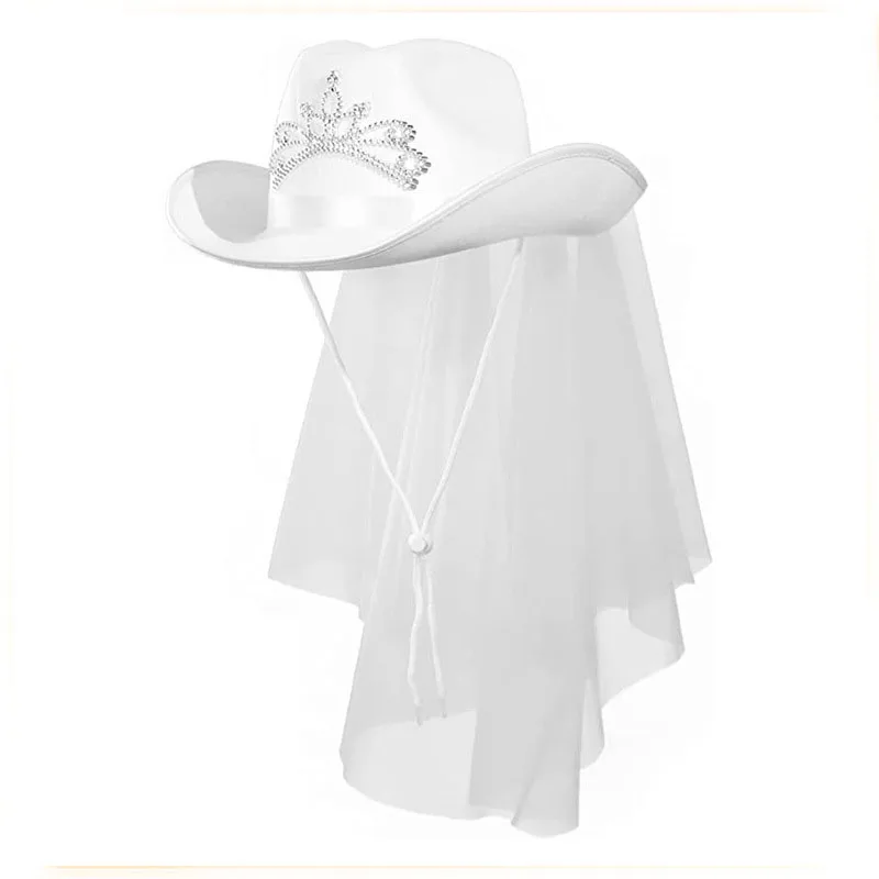 

Bride Crown Cowgirl Hat Bride To Be Western White Headdress Cowgirl Hats Mr Mrs Wedding Decor For Weedings Bridal Shower Favor