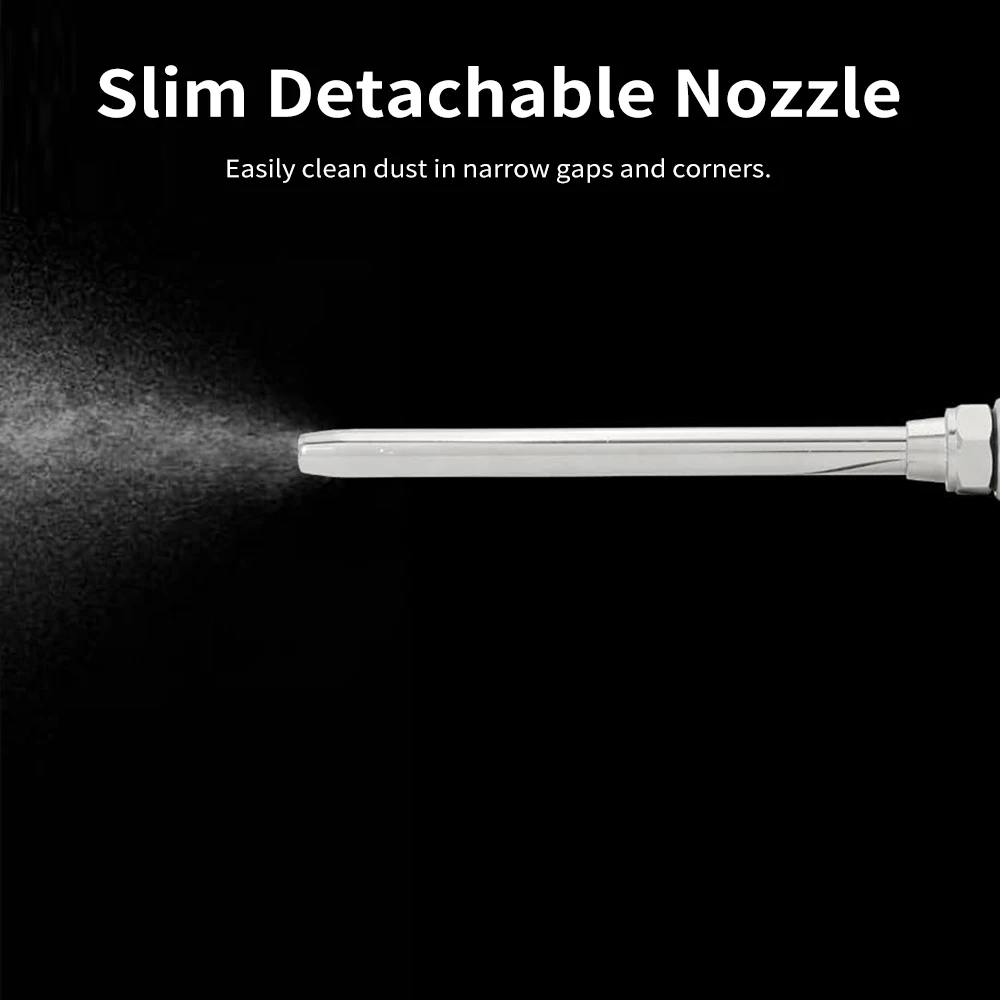 Air Blow Gun High Flow Extended Nozzle Pneumatic Air Compressor Accessories Dust Cleaning Tool