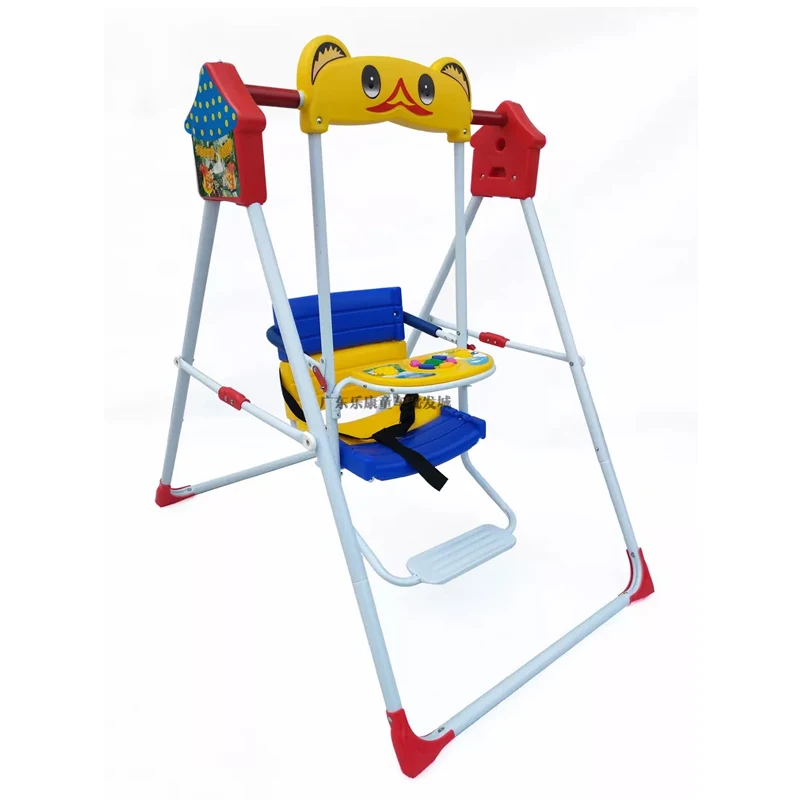Baby Swing Chair Folding Baby Rocker Outdoor Rocking Chair Children Toy Set Hang With Music For 1-6 Years Old