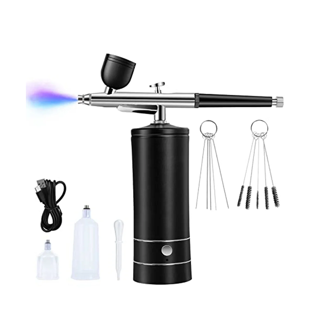 

Airbrush Kit Rechargeable Cordless Airbrush Compressor,30PSI High Pressure,Portable Handheld Airbrush ,Airbrush Set