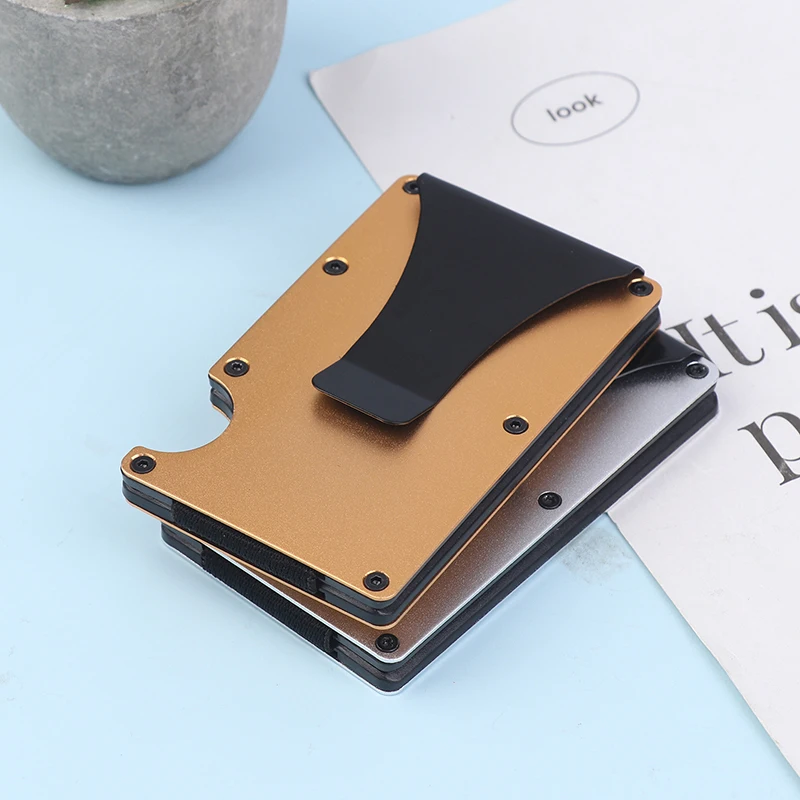 Minimalist Wallet For Men & Women - Slim RFID Wallet, Resistant, Credit Card Holder & Money Clip, Easily Removable Money