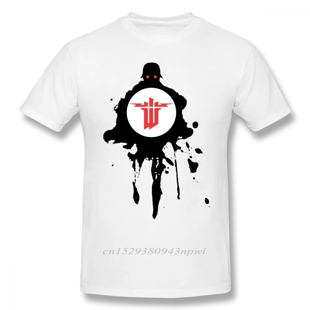 Wolfenstein T Shirt Wolfenstein T-Shirt 3Xl Classic Tee Shirt Cotton Maniche Corte Graphic Mens Fun Tshirt