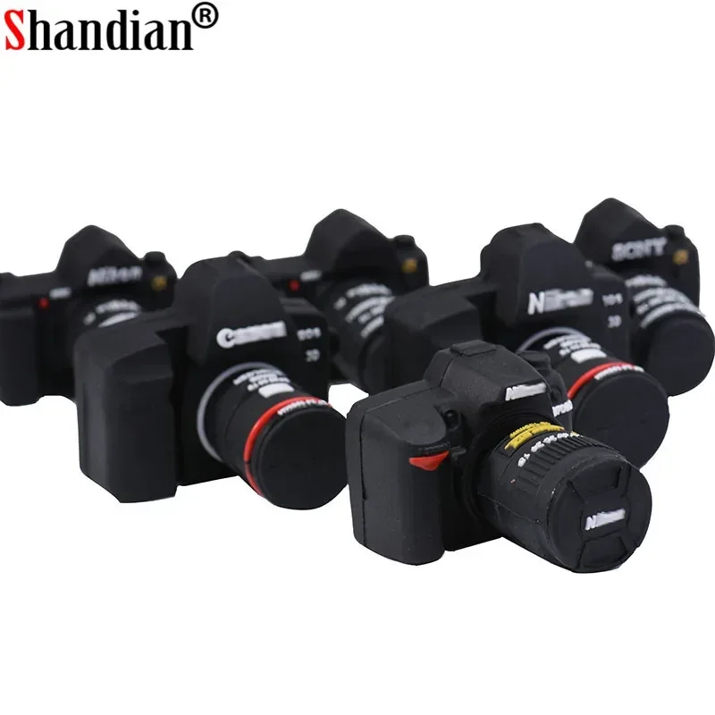 Shandian Vendita Calda Forma Della Fotocamera Usb Flash Memory Stick Thumb Drive 64Gb/32Gb /16Gb Memory Stick Flash Card Fotografia Regali