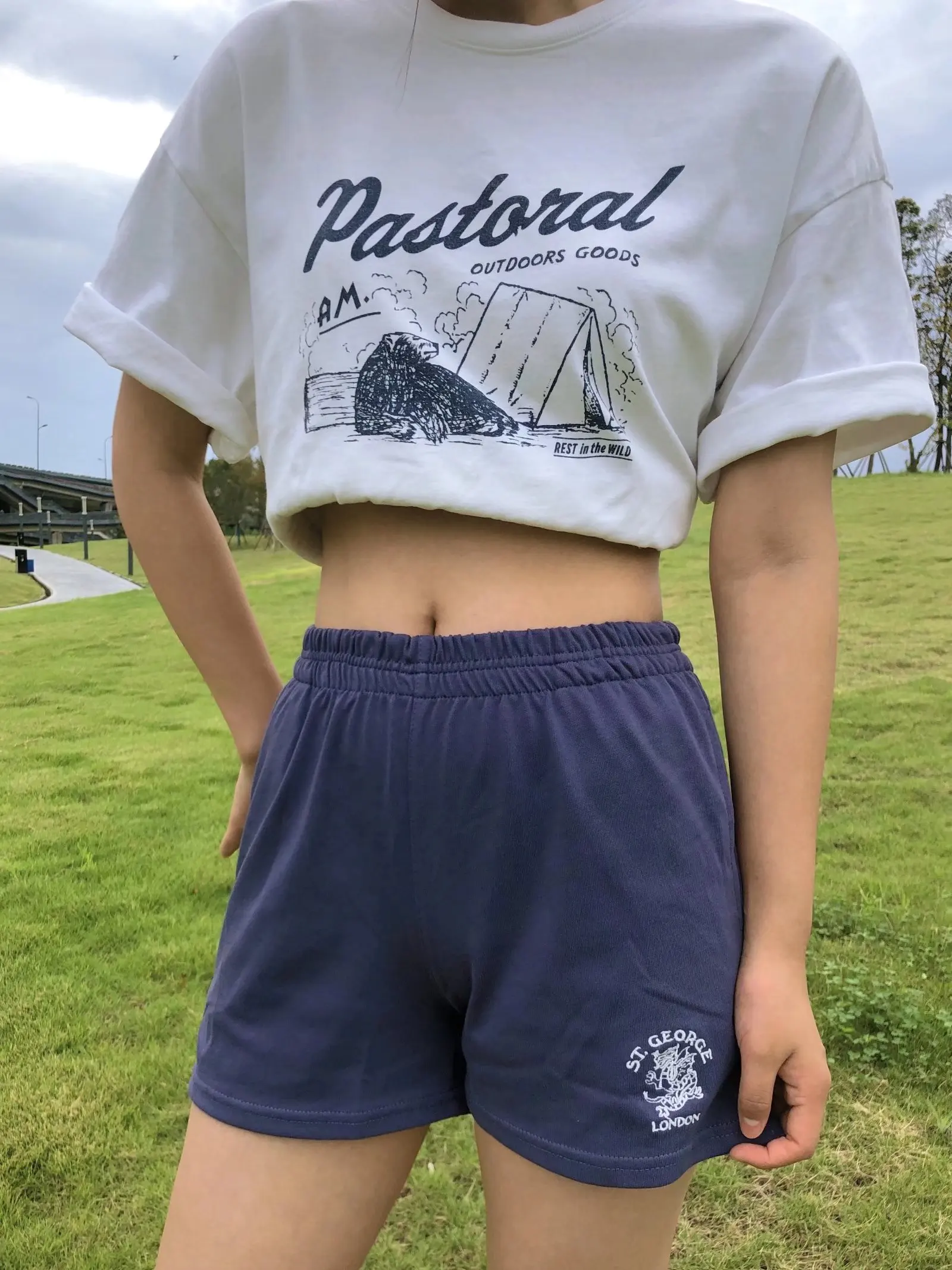 Short Women 2021 Summer Brandy Beach Casual London Y2k Graphics Female Elastic Skinny Slim Cotton Shorts Harajuku Korean Style american eagle shorts
