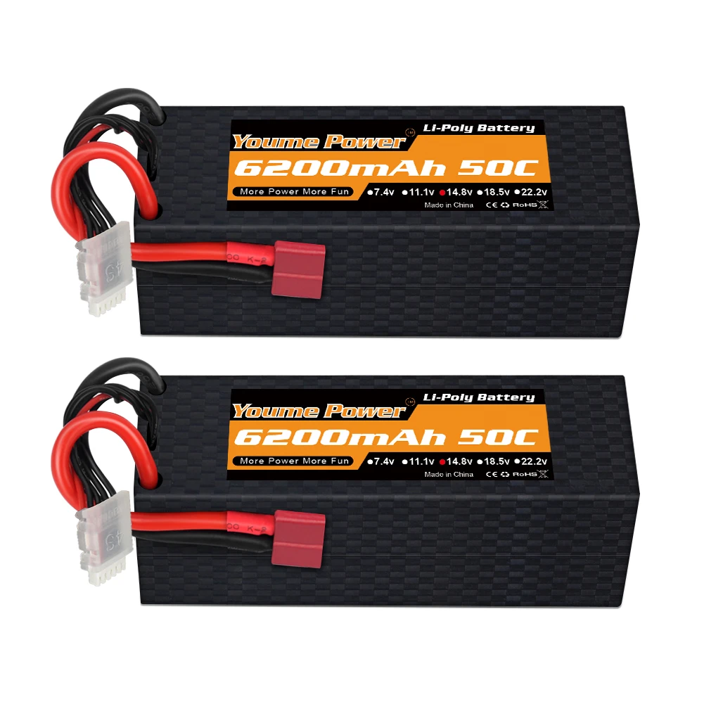Youme 4S 6200mah Lipo Batterie 14,8 V T XT60 Hard Case Für RC FPV Flugzeuge Drone Racing Boot auto Teile