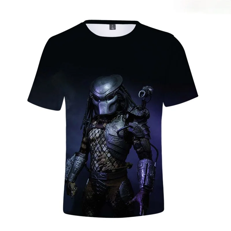 

Horror Movies Predator Print 3D T-shirts Summer New Tshirt Casaul Oversized Short Sleeve Women Predator Cool Streetwear Tops