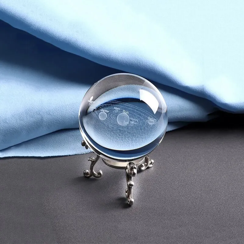 1pc Crystal Ball Ornament, Space Series Home Decorative Art, Holiday Gift