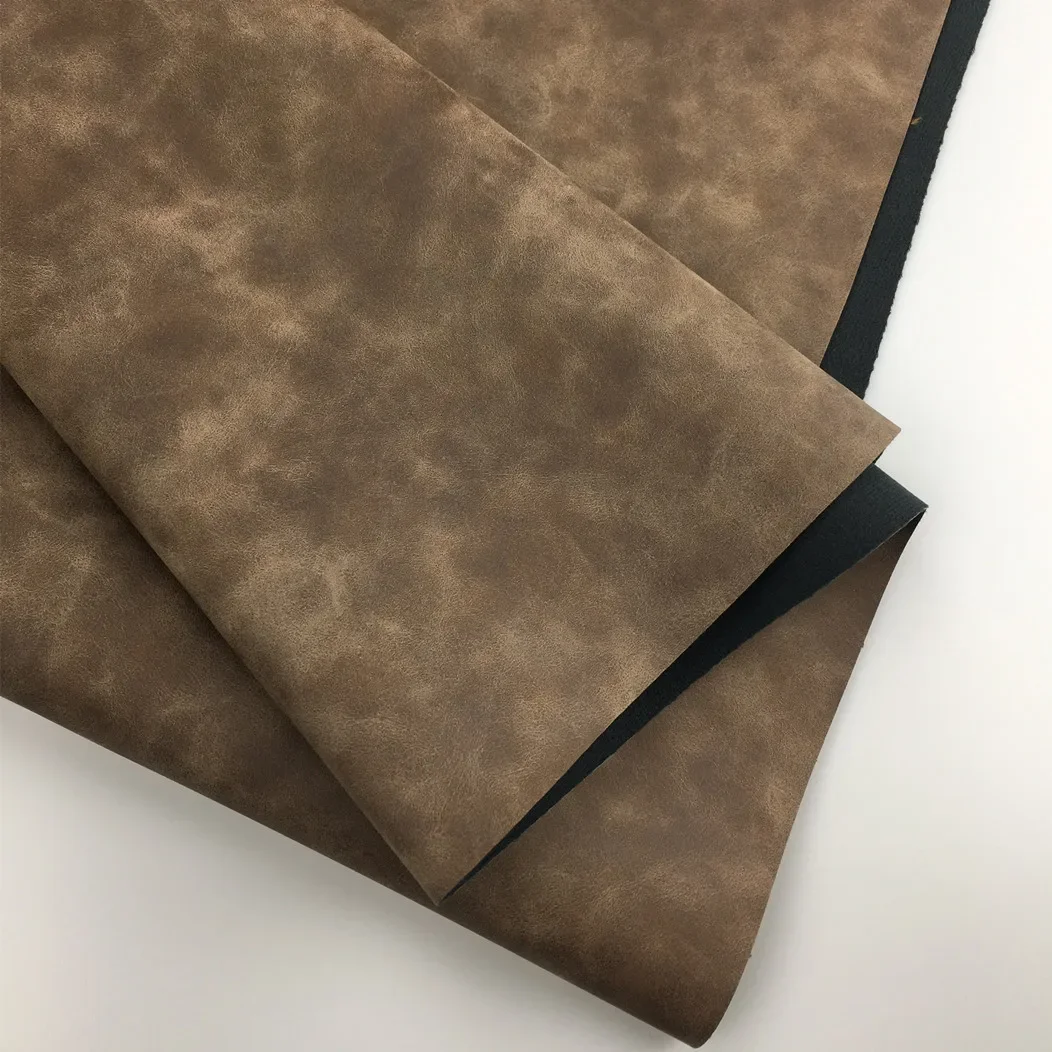 Retro PU Artificial Leather Fabric for Phone Case Shoes Notebook Cover Retro Style Faux Leather Handbag Material
